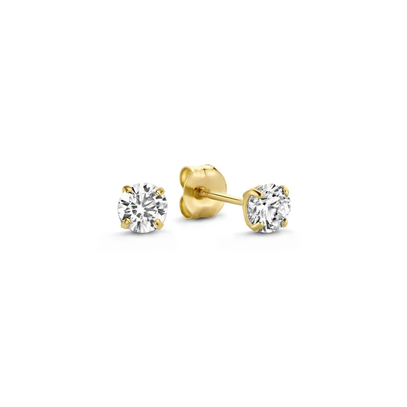 Parure Boucles d'Oreilles Pierre Larmes de Lune | Or