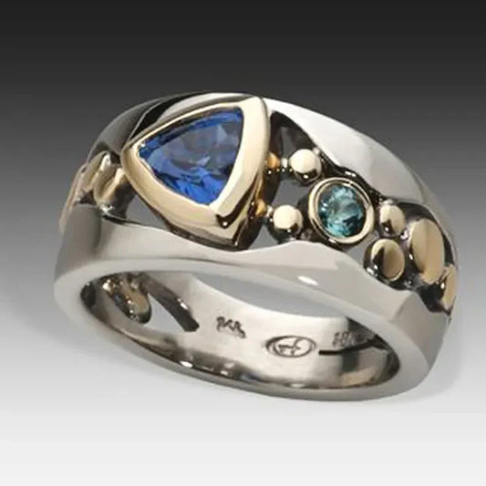 Bague Pierre Glacée Antique | Or Blanc