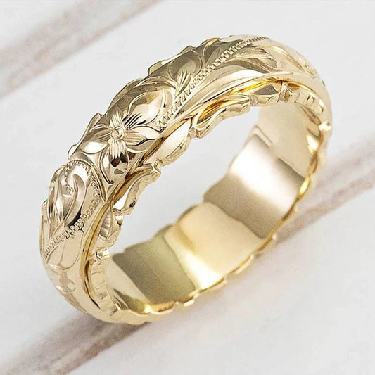 Bague Fleur Dorée Antique | Or