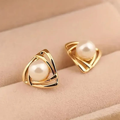 Boucles d'Oreilles Perle et Or Exquises | Or