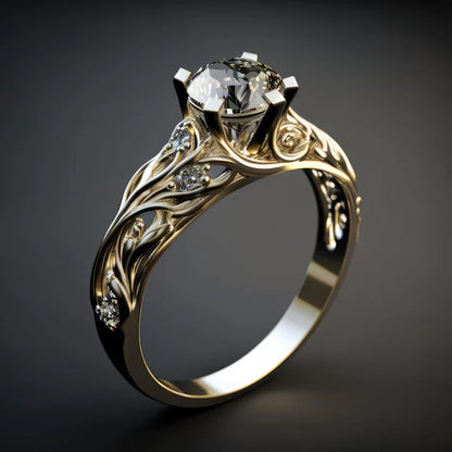 Bague Zircone Exotique Exquise | Or
