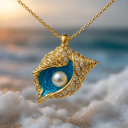 Collier Perle Coquillage Radieux | Or