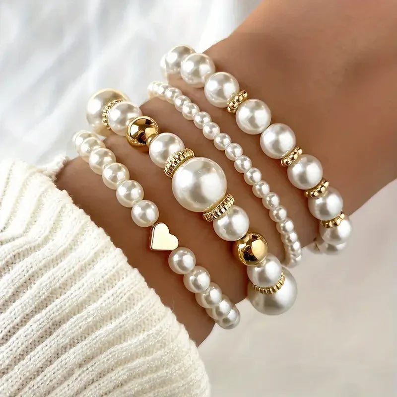 Parure Bracelets Perle Exquise | Or