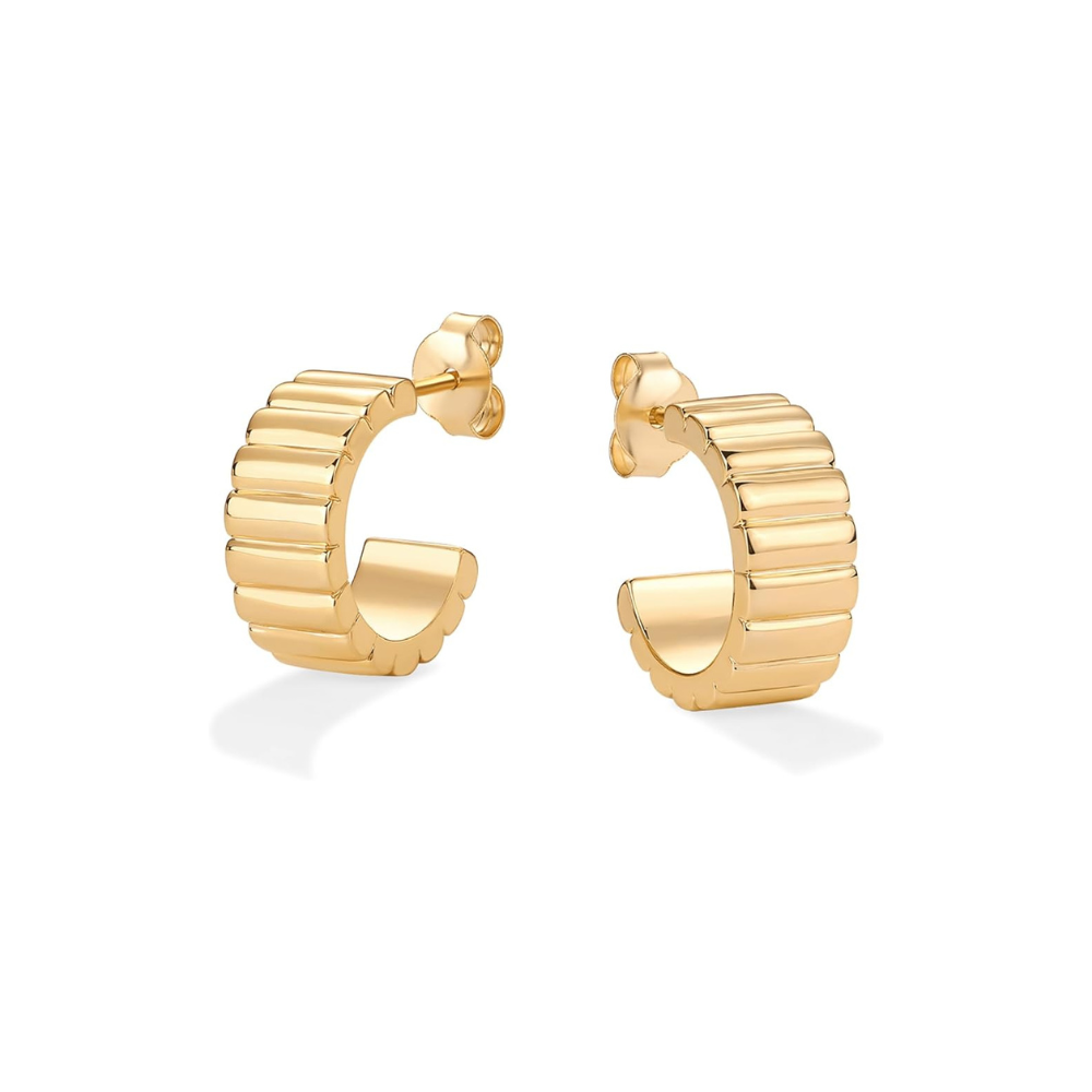 Boucles d'Oreilles Arêtes Classiques | Or