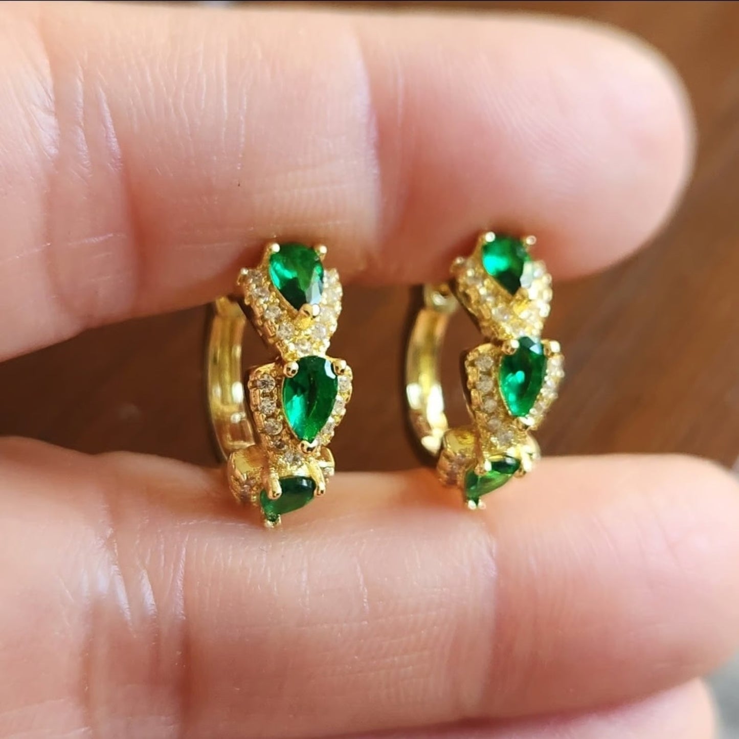 Boucles d'Oreilles Sylvarra Jadelisse | Or
