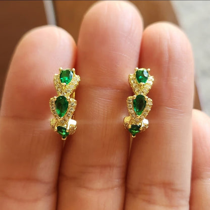 Boucles d'Oreilles Sylvarra Jadelisse | Or