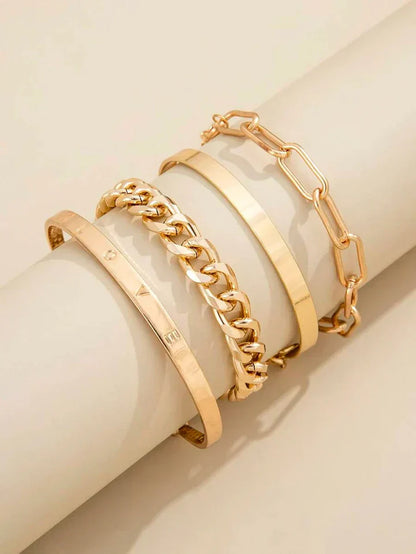 Parure Bracelets Elan Mercer | Or Blanc