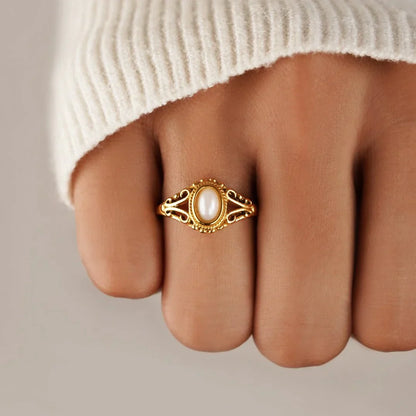 Bague Perle Intemporelle Zavienne | Or