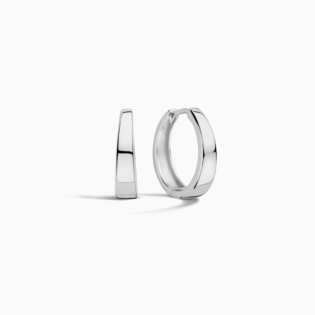 Créoles Gia | Or Blanc