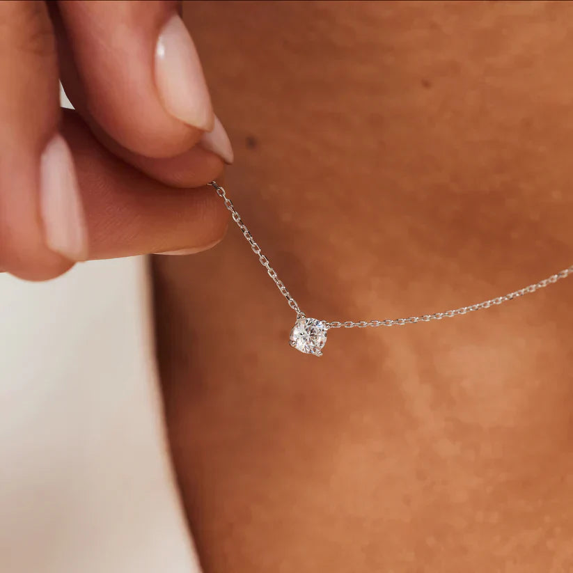Collier Pierre Cléa | Or Blanc